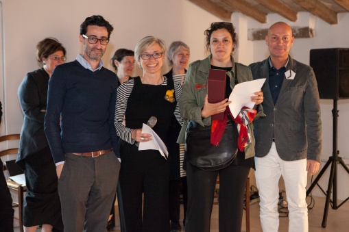 Gioielli in Fermento 2016 Award Ceremony with Leo Caballero (Klimt02) Eliana Negroni (Curator), Susanna Baldacci (Awarded Artist), Enrico Sgorbati (Torre Fornello)